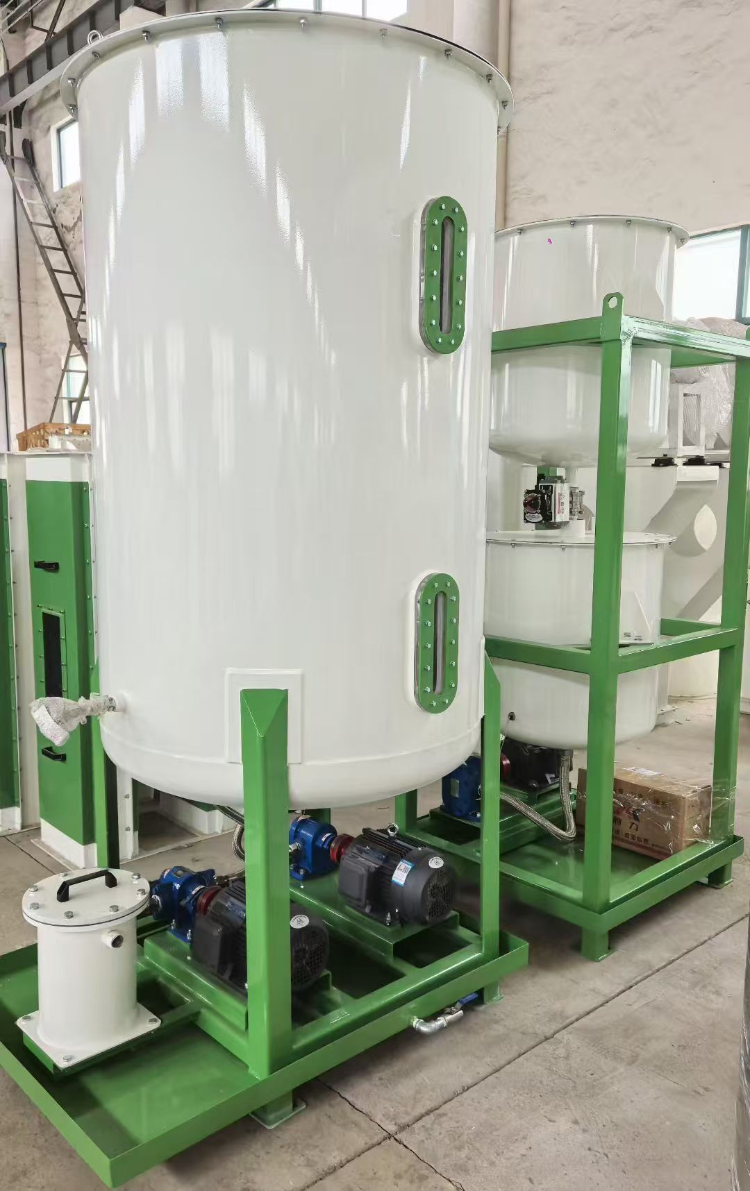 Liquid weighing and addition system