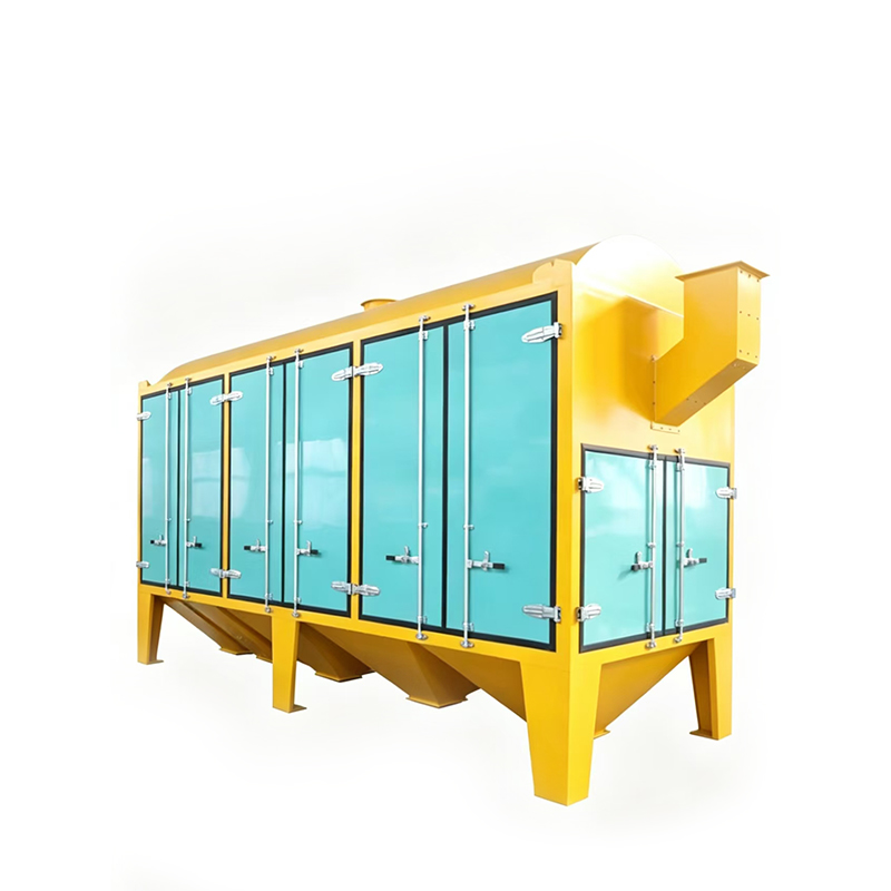 Double-cylinder cleaning screening machine